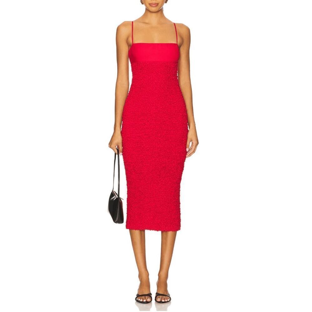 House Of Harlow 1960 X Mila Midi Red Dress